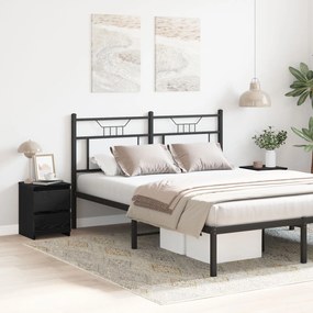 Camas de cabeceira vidaXL com gavetas 2 pcs Carvalho Preto 30x30x40 cm