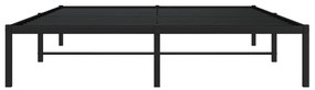 Estrutura de cama metal 150x200 cm preto