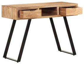 Secretária 107x45x79 cm acácia maciça com arestas vivas