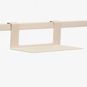Prateleira Com Ganchos Para Cozinha Modular De Exterior Em Aço Rivana Tapioca Bege & ↔︎ 20 Cm - Sklum