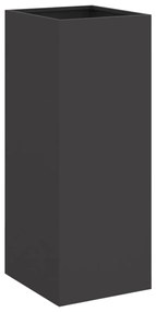Vaso/floreira 32x29x75 cm aço preto
