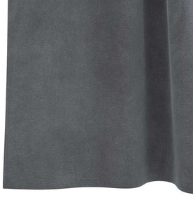 Cortinas Blackout vidaXL com Laços de Pendurar 2 pcs Veludo Cinza Clar