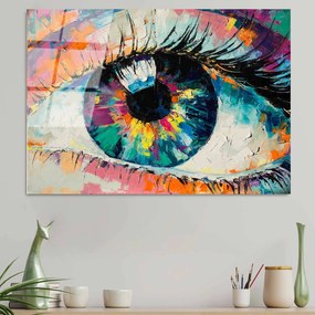 Pintura Decorativa em Vidro Temperado UV-179 – Multicolor – 70 x 100 c