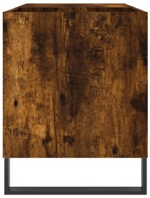 Armário p/ discos 85x38x48 cm deriv. madeira carvalho fumado