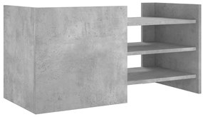 Móvel de TV 80x35x40 cm derivados de madeira cinza-cimento