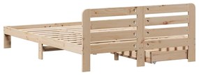Cama sem colchão 120x190 cm madeira de pinho maciça