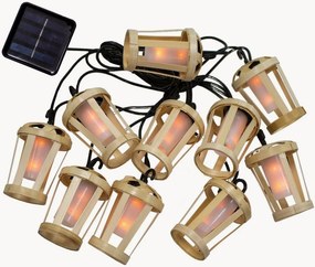 Grinalda luminosa LED solar em bambu Hiama