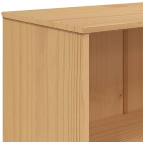 Estante c/ 4 prateleiras OLDEN pinho maciço cinzento/castanho