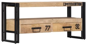 Móvel de TV 100x30x45 cm madeira de mangueira maciça