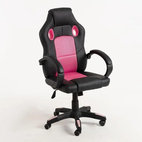 Cadeira Pro - Rosa e preto
