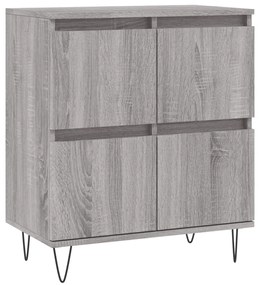 Aparadores 2 pcs derivados de madeira cinzento sonoma
