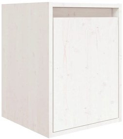 Móveis de TV 3 pcs madeira de pinho maciça branco
