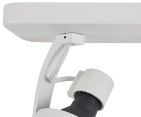 Foco de teto de design branco GU10 70mm 2-luzes ajustável - Vo Design