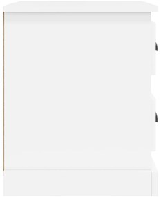 Mesas cabeceira 2pcs 39x39x47,5 cm derivados de madeira branco