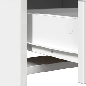 Conjunto de Mesa de Maquiagem com LED Madeira Branca