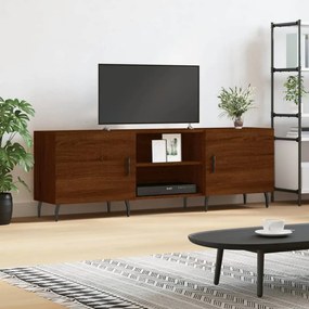 vidaXL Móvel de TV 150x30x50 cm derivados de madeira carvalho castanho