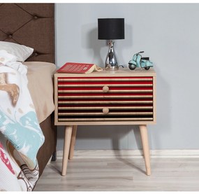 Mesa de Cabeceira Two – Carvalho Sonoma – 60 x 61 x 40 cm