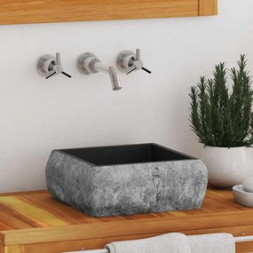 Lavatório 30x30x13 cm mármore preto