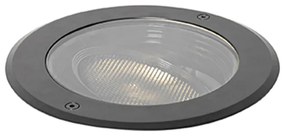 Foco de solo exterior preto ajustável AR111 IP65 - Delux Honey Moderno