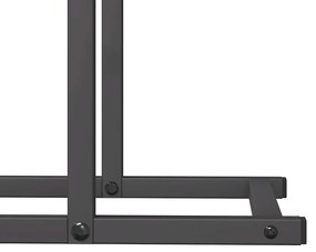 Suporte para lenha 50x25x60 cm aço laminado a frio preto
