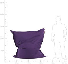 Pufe almofada violeta 140 x 180 cm FUZZY Beliani