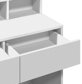 Toucador com LED 80x41x134,5 cm branco