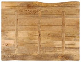 Tampo de mesa c/ borda viva 100x80x2,5 cm mangueira maciça