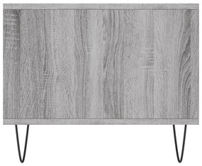 Mesa de centro 90x50x40 cm derivados de madeira cinzento sonoma