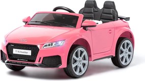 AUDI TT RS 12V PREMIUM CARRO ELÉTRICO INFANTIL 12V BANCO EM COURO E BORRACHA ROSA