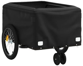 Reboque para bicicleta 30 kg ferro preto e verde