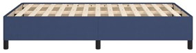Estrutura de cama sem colchão 120x190 cm tecido azul