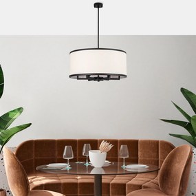 Candeeiro de Teto Way – Preto e Branco – 60 x 60 x 83 cm
