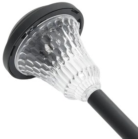Luzes solares para caminhos com espigões 12 pcs branco