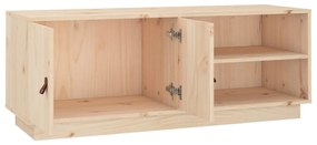 Móvel de TV 105x34x40 cm madeira de pinho maciça