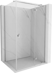 Mexen Mist-H T cabine de duche de porta dobradiça direita 100 x 90 cm, transparente, cromada - 8A5T-100-090-01-00-P