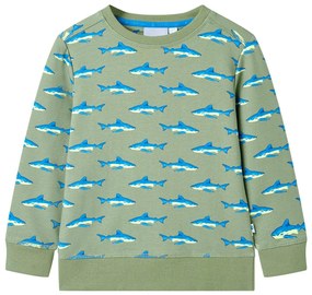 Sweatshirt para criança cor caqui-claro 92