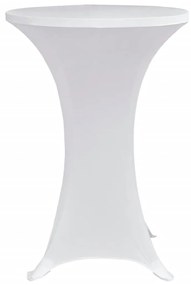 Capa para mesa de pé elástica Ø70 cm 4 pcs branco