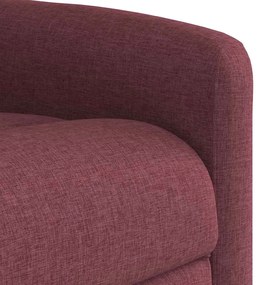 Poltrona de massagens reclin. elevatória tecido vermelho tinto