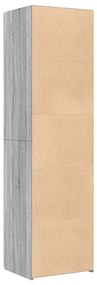 Armário alto 50x42,5x185 cm derivados de madeira cinza sonoma