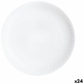 Prato de Sobremesa Luminarc Pampille Branco Vidro (19 cm) (24 Unidades)