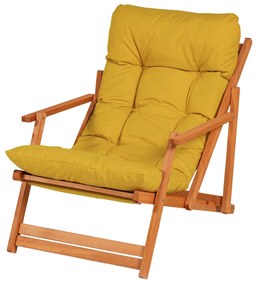 Cadeira de Jardim My008 – Amarelo Natural – 50x81x50 cm | Tribo Home