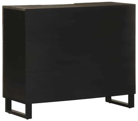 Aparador 90x33x75 cm madeira maciça manga preto