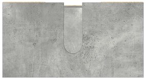 Armário casa de banho 60x32x53,5 cm contrapl. cinzento cimento