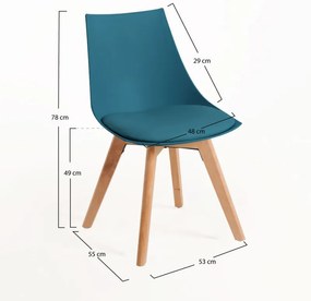 Cadeira Blok - Verde-azulado