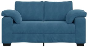 Sofá-luvas 120 cm veludo azul