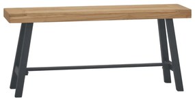 vidaXL Banco 110 cm madeira de teca maciça