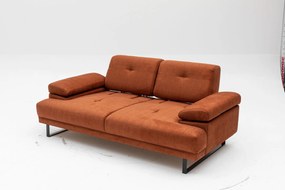 Sofá-Cama de 2 Lugares Mustang – Laranja – 199x99x83 cm