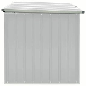 Caixa de arrumação para jardim 171x99x93 cm cinzento