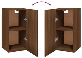 Móveis de TV 2 pcs 30,5x30x60 cm madeira cor carvalho castanho