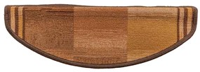 Tapetes de escada adesivos 15 pcs 65x21x4 cm castanho